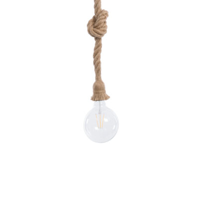 Alternative view of LEDTM® ROPE 01018 Boho Κρεμαστό Φωτιστικό Οροφής με Ντουί 1 x E27 AC 220-240V IP20 - Μπεζ - Μ3.5 x Π3.5 x Υ200cm