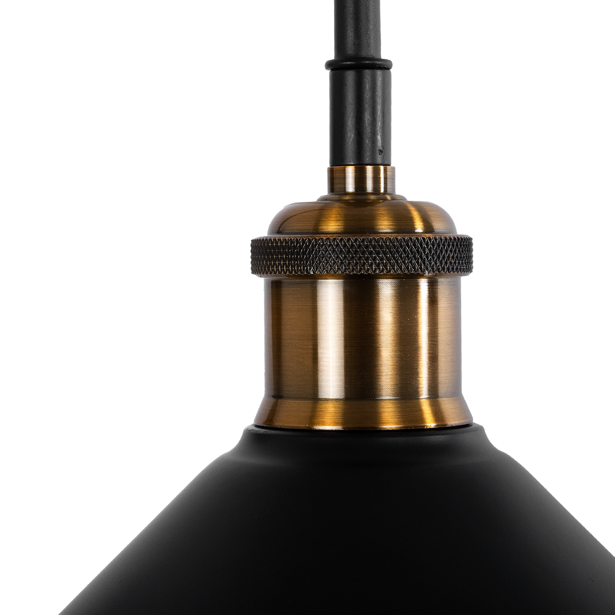 LEDTM® ANBET 01121 Vintage Φωτιστικό Τοίχου - Απλίκα με Ντουί 1 x E27 AC 220-240V IP20 - Μαύρο & Χρυσό - Μ26 x Π38 x Υ27cm - Image 9