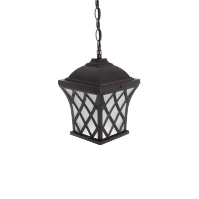 LEDTM® LINCOLN 01399 Vintage Κρεμαστό Φωτιστικό Πλέγμα Μονόφωτο 1 x E27 IP20 Καφέ Μεταλλο με Διάφανο Γυαλί - Μ19 x Π19 x Υ20cm - Image 7