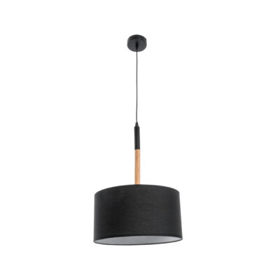 LEDTM® BRONX 01517 Μοντέρνο Κρεμαστό Φωτιστικό Οροφής με Ντουί 1 x E27 AC 220-240V IP20 - Μαύρο & Μπεζ - Μ35 x Π35 x Υ50cm - Image 5