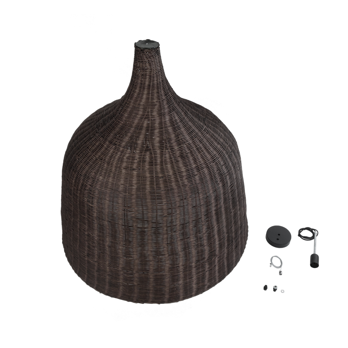 LEDTM® BAHAMAS 01569 Boho Κρεμαστό Φωτιστικό Οροφής με Ντουί 1 x E27 AC 220-240V IP20 - Καφέ - Μ90 x Π90 x Y90cm - Image 11