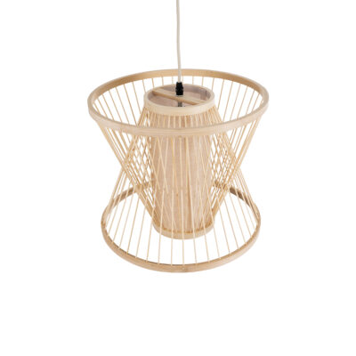 LEDTM® HIBISCUS 01632 Boho Κρεμαστό Φωτιστικό Οροφής με Ντουί 1 x E27 AC 220-240V IP20 - Μπεζ - Μ35 x Π35 x Y30cm - Image 8
