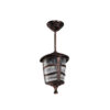 LEDTM® ZARDIN 203-0224 Vintage Κρεμαστό Φωτιστικό Φαναράκι Μονόφωτο 1 x E27 IP44 Χάλκινο Πλαστικό - Μ17 x Π17 x Υ42cm