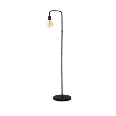 LEDTM® SNAKE 204-0053 Μοντέρνο Eπιδαπέδιο Φωτιστικό Μονόφωτο 1 x E27 IP20 Μαύρο Μέταλλο - Μ25 x Π25 x Υ151cm
