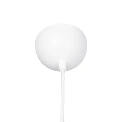 LEDTM® VORTEX 203-0001 Mοντέρνο Κρεμαστό Φωτιστικό Πλέγμα Μονόφωτο 1 x E27 IP20 Λευκό Μέταλλο - Μ23.5 x Π23.5 x Υ20cm - Image 9