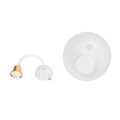 LEDTM® WIRE 203-0005 Μοντέρνο Κρεμαστό Φωτιστικό Πλέγμα Μονόφωτο 1 x E27 IP20 Λευκό Μέταλλο - Μ25 x Π25 x Υ30cm - Image 10