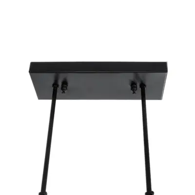 LEDTM® LATTICE 203-0016 Μοντέρνο Κρεμαστό Φωτιστικό Μπάλα Πολύφωτο 6 x E27 IP20 Μαύρο & Μπρούτζινο Μέταλλο με Mελί Γυαλί - Μ120 x Π15 x Υ32cm - Image 11