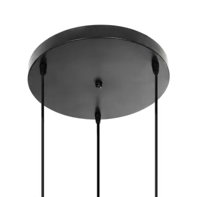 LEDTM® YASAM 203-0022 Vintage Κρεμαστό Φωτιστικό Πλέγμα Τρίφωτο 3 x E27 IP20 Μαύρο Ρατάν - Μ42 x Π42 x Υ54cm - Image 9