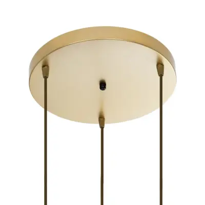 LEDTM® YASAM 203-0024 Vintage Κρεμαστό Φωτιστικό Πλέγμα Τρίφωτο 3 x E27 IP20 Μπεζ Ρατάν - Μ42 x Π42 x Υ54cm - Image 9