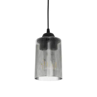LEDTM® TORUS 203-0063 Μοντέρνο Κρεμαστό Φωτιστικό Καμπάνα Μονόφωτο 1 x E27 IP20 Μαύρο Πλαστικό - Μ10.5 x Π10.5 x Υ18.5cm