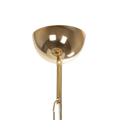 LEDTM® GLAMOROUS 203-0093 Κλασικό Κρεμαστό Φωτιστικό Κρύσταλλα Μονόφωτο 1 x E27 IP20 Χρυσό Μέταλλο με Διάφανο Κρύσταλλο - Μ19 x Π19 x Υ16.5cm - Image 9