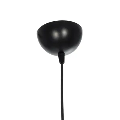 LEDTM® ZYKLUS 203-0101 Μοντέρνο Κρεμαστό Φωτιστικό Καπέλο Μονόφωτο 1 x E27 IP20 Μαύρο Ύφασμα με Καρυδί Ξύλο - Μ36 x Π36 x Υ25cm - Image 10