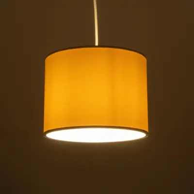 LEDTM® BLAZE 203-0106 Μοντέρνο Κρεμαστό Φωτιστικό Καπέλο Μονόφωτο 1 x E27 IP20 Μπεζ Ύφασμα - Μ22 x Π22 x Υ20cm - Image 3