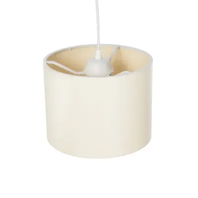 LEDTM® BLAZE 203-0106 Μοντέρνο Κρεμαστό Φωτιστικό Καπέλο Μονόφωτο 1 x E27 IP20 Μπεζ Ύφασμα - Μ22 x Π22 x Υ20cm - Image 7