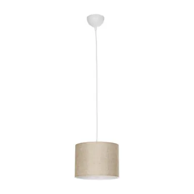 LEDTM® BLAZE 203-0107 Μοντέρνο Κρεμαστό Φωτιστικό Καπέλο Μονόφωτο 1 x E27 IP20 Μπεζ Ύφασμα - Μ22 x Π22 x Υ20cm - Image 4