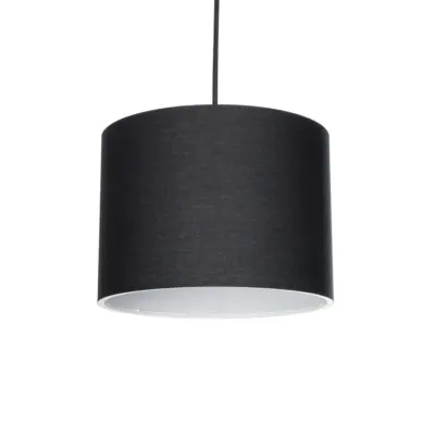 LEDTM® BLAZE 203-0109 Μοντέρνο Κρεμαστό Φωτιστικό Καπέλο Μονόφωτο 1 x E27 IP20 Μαύρο Ύφασμα - Μ22 x Π22 x Υ20cm