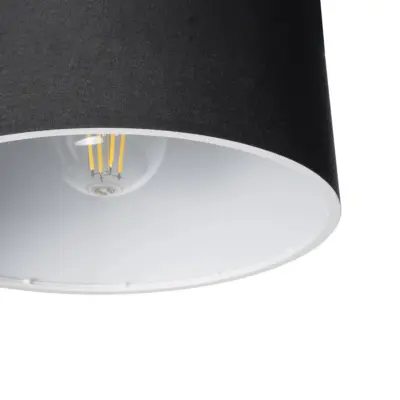 LEDTM® BLAZE 203-0109 Μοντέρνο Κρεμαστό Φωτιστικό Καπέλο Μονόφωτο 1 x E27 IP20 Μαύρο Ύφασμα - Μ22 x Π22 x Υ20cm - Image 8
