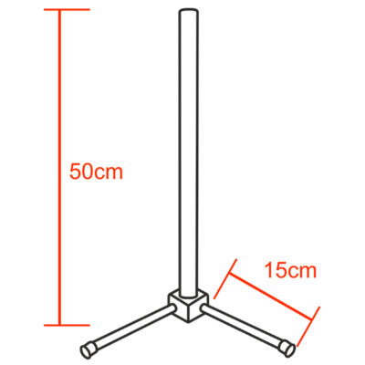 Alternative view of Μοντέρνο Minimal Επιτραπέζιο Μαύρο Φωτιστικό 50cm LED 10 Watt με Ασύρματο Χειριστήριο 2.4G RF & Dimmer RGBW+WW Πολύχρωμο - Ψυχρό - Ημέρας - Θερμό LEDTM ALIEN Design GLOBO-50-9