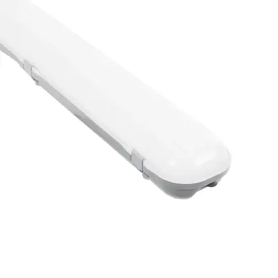 LEDTM® PARKING 61702 120cm Γραμμικό Βιομηχανικό Φωτιστικό Tri-Proof Τεχνολογίας Smart Group Linkable Control System 2.4Ghz με Αισθητήρα Κίνησης Microwave LED 48W 5760lm 120° AC 220-240V Αδιάβροχο IP65 Φυσικό Λευκό 5000K - LUMILEDs SMD Chip & TÜV SÜD Driver - Γκρι με Γαλακτερό Κάλυμμα Πλαστικό PC - Μ120 x Π10.5 x Υ8cm - 5 Χρόνια Εγγύηση