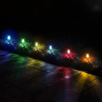 LEDTM® 71522 Αυτόνομο Ηλιακό Φωτιστικό LED SMD 1W 90lm με Ενσωματωμένη Μπαταρία 600mAh - Φωτοβολταϊκό Πάνελ με Αισθητήρα Ημέρας-Νύχτας Αδιάβροχο IP65 Φανάρι Κήπου Στρογγυλό Πολύχρωμο RGB - Image 5
