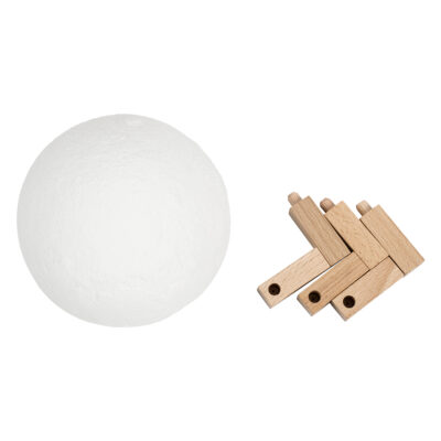 LEDTM® MOON 79605 Επιτραπέζιο Ανάγλυφο Διακοσμητικό Φωτιστικό Φ15cm 3D MOON LIGHT LED 3.7W DC 5V με Ενσωματωμένη Μπαταρία 500mAh Li-ion Επαναφορτιζόμενο - Καλώδιο Τροφοδοσίας USB και Διακόπτη Αφής CCT Θερμό Λευκό 3000K - Ψυχρό Λευκό 6000K Dimmable - Image 4