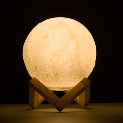 LEDTM® MOON 79605 Επιτραπέζιο Ανάγλυφο Διακοσμητικό Φωτιστικό Φ15cm 3D MOON LIGHT LED 3.7W DC 5V με Ενσωματωμένη Μπαταρία 500mAh Li-ion Επαναφορτιζόμενο - Καλώδιο Τροφοδοσίας USB και Διακόπτη Αφής CCT Θερμό Λευκό 3000K - Ψυχρό Λευκό 6000K Dimmable - Image 6