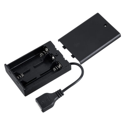 LEDTM® USBGARLAND 79791 Κουτί Τροφοδοσίας με USB & Διακόπτη On/Off για Γιρλάντες LED DC 5V με 3xAA Μπαταρίες IP44 - Μαύρο - Μ6.8 x Π4.8 x Υ1.8cm - Image 7
