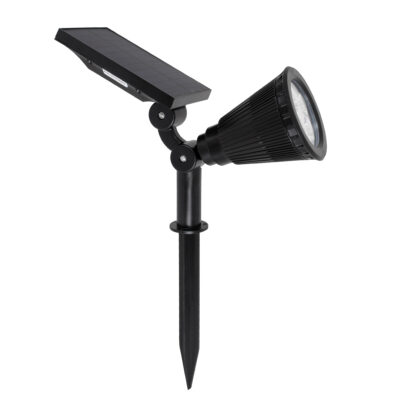 LEDTM® 85709 Μαύρο Προβολάκι Σποτ Κήπου Πλαστικό Καρφωτό LED HIGH POWER 8W 800lm με Ενσωματωμένη Μπαταρία 2200mAh - Φωτοβολταϊκό Πάνελ με Αισθητήρα Ημέρας-Νύχτας Αδιάβροχo IP67 Θερμό Λευκό 3000K - Image 5
