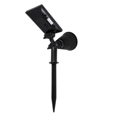 LEDTM® 85709 Μαύρο Προβολάκι Σποτ Κήπου Πλαστικό Καρφωτό LED HIGH POWER 8W 800lm με Ενσωματωμένη Μπαταρία 2200mAh - Φωτοβολταϊκό Πάνελ με Αισθητήρα Ημέρας-Νύχτας Αδιάβροχo IP67 Θερμό Λευκό 3000K - Image 6