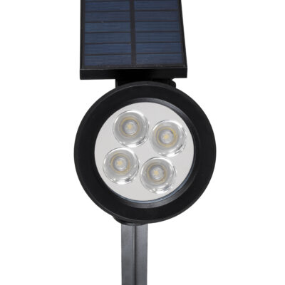 LEDTM® 85709 Μαύρο Προβολάκι Σποτ Κήπου Πλαστικό Καρφωτό LED HIGH POWER 8W 800lm με Ενσωματωμένη Μπαταρία 2200mAh - Φωτοβολταϊκό Πάνελ με Αισθητήρα Ημέρας-Νύχτας Αδιάβροχo IP67 Θερμό Λευκό 3000K - Image 8