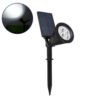 LEDTM® 85710 Μαύρο Προβολάκι Σποτ Κήπου Πλαστικό Καρφωτό LED HIGH POWER 8W 800lm με Ενσωματωμένη Μπαταρία 2200mAh - Φωτοβολταϊκό Πάνελ με Αισθητήρα Ημέρας-Νύχτας Αδιάβροχo IP67 Ψυχρό Λευκό 6000K - Image 2