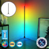 Μοντέρνο Minimal Επιδαπέδιο Μαύρο Φωτιστικό 150cm LED 30 Watt με Ασύρματο Χειριστήριο 2.4G RF & Dimmer RGBW+WW Πολύχρωμο - Ψυχρό - Ημέρας - Θερμό LEDTM ALIEN Design GLOBO-150-9