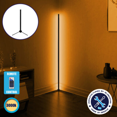 Μοντέρνο Minimal Επιτραπέζιο Μαύρο Φωτιστικό 50cm LED 8 Watt με Ασύρματο Χειριστήριο RF & Dimmer Θερμό Λευκό 3000k LEDTM ALIEN Design GLOBO-50-3