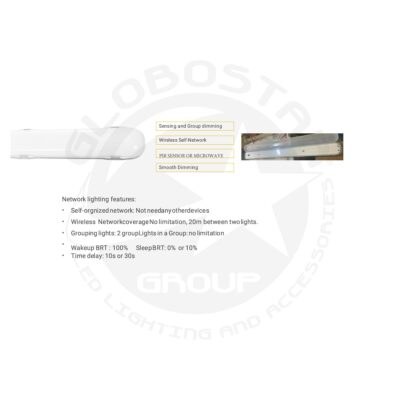 LEDTM® PARKING 61702 120cm Γραμμικό Βιομηχανικό Φωτιστικό Tri-Proof Τεχνολογίας Smart Group Linkable Control System 2.4Ghz με Αισθητήρα Κίνησης Microwave LED 48W 5760lm 120° AC 220-240V Αδιάβροχο IP65 Φυσικό Λευκό 5000K - LUMILEDs SMD Chip & TÜV SÜD Driver - Γκρι με Γαλακτερό Κάλυμμα Πλαστικό PC - Μ120 x Π10.5 x Υ8cm - 5 Χρόνια Εγγύηση - Image 10