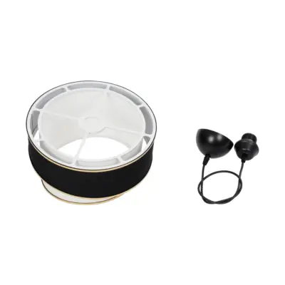 LEDTM® SONIA 203-0120 Μοντέρνο Κρεμαστό Φωτιστικό Καπέλο Μονόφωτο 1 x E27 IP20 Μαύρο & ΑσπροΎφασμα - Μ30 x Π30 x Υ24 cm - Image 10