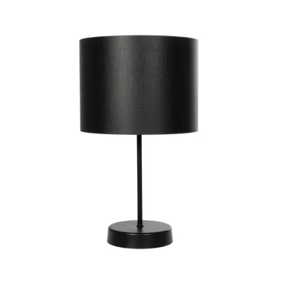 LEDTM® WIZ 203-0178 Μοντέρνο Επιτραπέζιο Φωτιστικό Πορτατίφ Μονόφωτο 1 x E27 IP20 Μαύρο Μέταλλο με Μαύρο Ύφασμα - Μ22 x Π22 x Υ36.5cm - Image 4