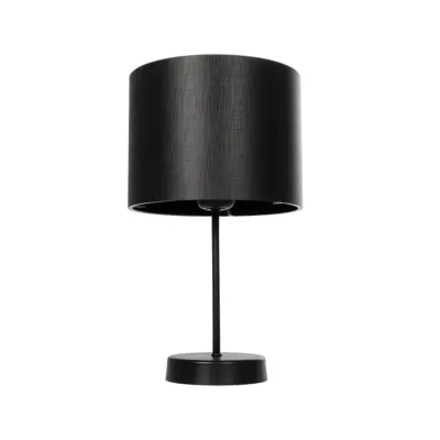 LEDTM® WIZ 203-0178 Μοντέρνο Επιτραπέζιο Φωτιστικό Πορτατίφ Μονόφωτο 1 x E27 IP20 Μαύρο Μέταλλο με Μαύρο Ύφασμα - Μ22 x Π22 x Υ36.5cm - Image 5