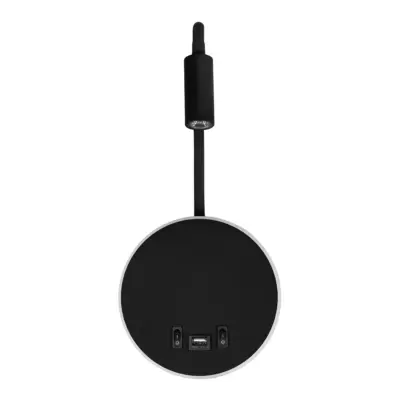 LEDTM® GOOSE 61695 Μοντέρνο Φωτιστικό Τοίχου - Απλίκα Ξενοδοχείου Reading Light με Φορτιστή USB 3A LED 6W 600lm 36° & 360° AC 220-240V IP20 Θερμό Λευκό 2700K - Bridgelux COB Chip & TÜV SÜD Driver - Μαύρο Ματ - Μ15.5 x Π22.5 x Υ30cm - 3 Χρόνια Εγγύηση - Image 3