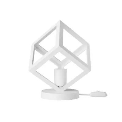 LEDTM® DISE 203-0273 Μοντέρνο Eπιτραπέζιο Φωτιστικό Μονόφωτο 1 x E27 IP20 Λευκό Πλαστικό - Μ28 x Π28 x Υ29cm