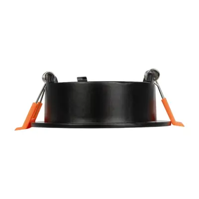 LEDTM® LAMDA 60893 Χωνευτή Στρόγγυλη Βάση Σποτ Οροφής/Μπάνιου για Λάμπα MR16/GU10 Αδιάβροχο IP65 - Μαύρο Αλουμίνιο & Λευκό Γυαλί - Φ8.5 x Υ3.5cm / Q7.5cm - Image 7