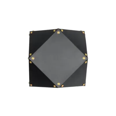 LEDTM® WELLES 00794 Μοντέρνο Επιτοίχιο Φωτιστικό Απλίκα Μονόφωτο 1 x E27 IP20 Μαύρο & Χρυσό Μέταλλο - Μ17 x Π28 x Υ17cm - Image 5