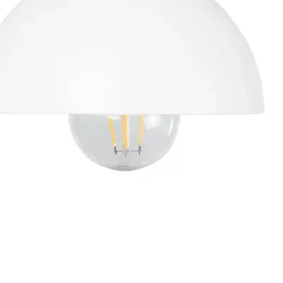 LEDTM® GRANT 00903 Μοντέρνο Επιτοίχιο Φωτιστικό Απλίκα Μονόφωτο 1 x E27 IP20 Λευκό Μέταλλο με Μπεζ Ξύλο - Μ15 x Π23 x Υ22cm - Image 6