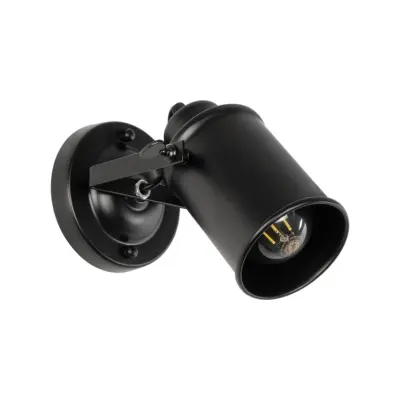 LEDTM® JAKE 00948 Μοντέρνο Επιτοίχιο Φωτιστικό Απλίκα Μονόφωτο 1 x E27 IP20 Μαύρο Μέταλλο - Μ9 x Π22 x Y22cm