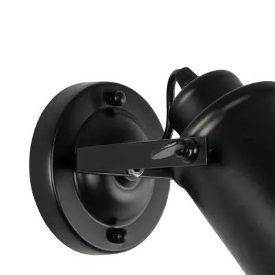 LEDTM® JAKE 00948 Μοντέρνο Επιτοίχιο Φωτιστικό Απλίκα Μονόφωτο 1 x E27 IP20 Μαύρο Μέταλλο - Μ9 x Π22 x Y22cm - Image 5