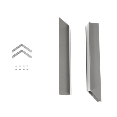 LEDTM® ALP-CORNER-IN90 RECESSA 61793 Χωνευτό Προφίλ Αλουμινίου Γωνία με Λευκό Γαλακτερό Πατητό Κάλυμμα για Ταινίες LED IP20 - Γκρι Ανθρακί Ματ - Μ30 x Π3.5 x Υ4cm - Image 8