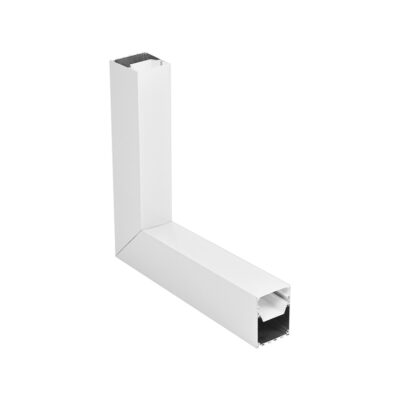 LEDTM® ALP-CORNER-IN90 BRIGHTRAIL 61780 Επιφανειακό / Κρεμαστό Προφίλ Αλουμινίου Γωνία με Λευκό Γαλακτερό Πατητό Κάλυμμα για Ταινίες LED IP20 - Λευκό Ματ - Μ30 x Π5 x Υ7.5cm