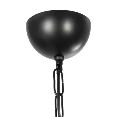 LEDTM® GLORA 201-0007 Vintage Κρεμαστό Φωτιστικό Ράγα Μονόφωτο 1 x E27 IP20 Μπεζ Ξύλο με Μαύρο Μέταλλο & Μελί Γυαλί - Μ29 x Π12 x Υ21cm - Image 9