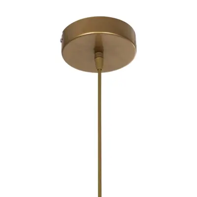 LEDTM® DROP 201-0034 Vintage Κρεμαστό Φωτιστικό Μπάλα Μονόφωτο 1 x E27 IP20 Χρυσό Μέταλλο με Λευκό Γυαλί - Μ20 x Π15 x Υ47cm - Image 10