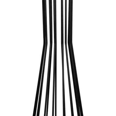 LEDTM® NOVA 201-0036 Μοντέρνο Επιδαπέδιο Φωτιστικό 1 x E27 IP20 Μαύρο Μεταλλό με Λευκό Ύφασμα - Μ36 x Π36 x Υ148cm - Image 9