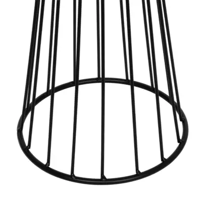 LEDTM® NOVA 201-0037 Μοντέρνο Επιδαπέδιο Φωτιστικό 1 x E27 IP20 Μαύρο Μεταλλό με Μαύρο Ύφασμα - Μ36 x Π36 x Υ148cm - Image 10